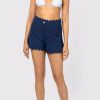 Skirts Shorts & Jumpsuits Juliet Dunn | Poplin Shorts With Ric Rac Details Indigo